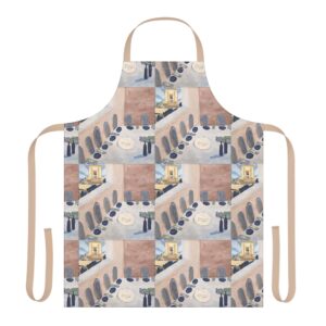 pesach seder table pattern apron