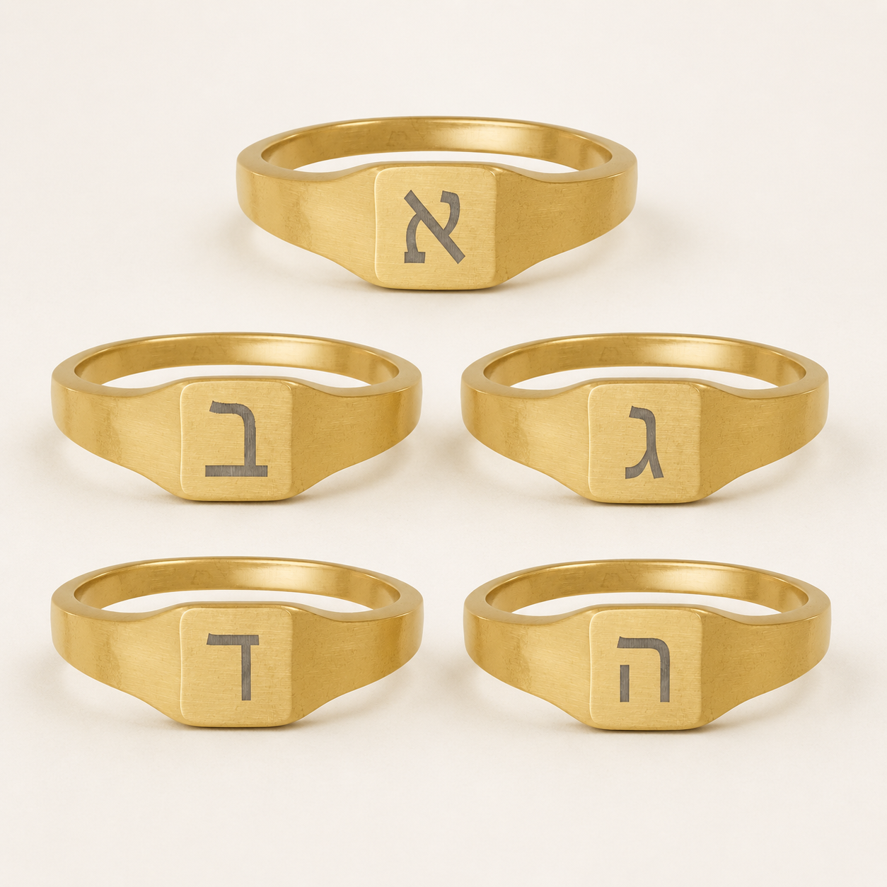 personalized hebrew initial ring | stainless steel (engraving) personalized hebrew initial ring | stainless steel (engraving)