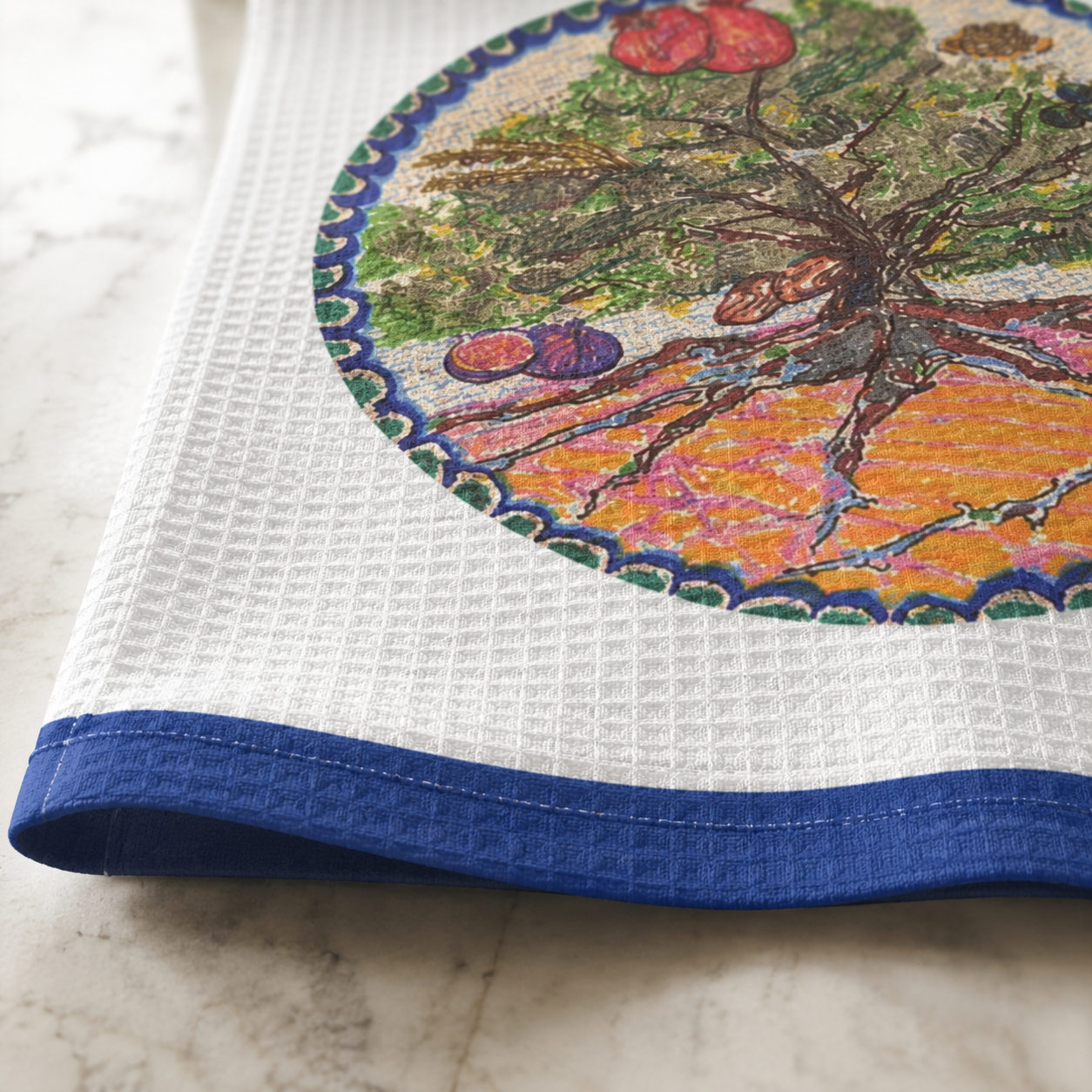 seven species netilat yadayim towel